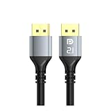 Displayport ケーブル DP 2.1 規格 16K解像度対応 dpケーブル 高速伝送 80Gbps 超高速耐久 ケーブル サポート16K@60Hz / 8K@144Hz / 60Hz / 4K@144Hz/120Hz / 2K@240Hz/120Hz,DP to DPケーブル 金メッキ 高速 ハイスピード映像・音声同期出力 対応 (1.5M)