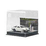 shoucangjia 1/64 トミカホットウィールマッチボックス用ダイキャストカーディスプレイケース-クリアアクリルショーケースミニチュアシーンモデルジオラマガレージ駐車場コレクションディスプレイギフト