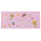 フェイスタオル ＜リラックマ ねこねこの湯＞パイル染料プリント