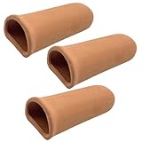 TIGRE BLANC 産卵筒 産卵床 産卵 隠れ家 土管 水槽 シェルター プレコ ザリガニ エビ イモリ めだか 金魚 熱帯魚 魚 茶色B 3個