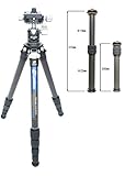Leofoto LS-225C+LH-25+DC222C カーボン三脚・自由雲台セット（センタ...