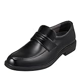 [ハイドロテック] 防水 防滑 ローファー ビジネスシューズ ブラックコレクション HD1425 メンズ ブラック 25.5 cm 4E