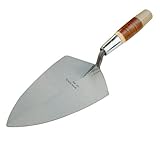 Bon 72-335 10-Inch by 5-1/4-Inch Pro Plus Carbon Steel Philadelphia Masonry Trowel with Leather Hand