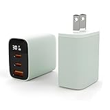 【可視化速度】急速充電器 30W 3ポート Type-C USB-A USB PD対応 【iPhone 16/15/14 iPad 第10世代 等対応】 急速充電器 (シーファーム)