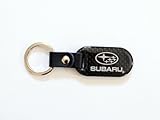 【USスバル・直輸入純正品】 SUBARU エンブレム入り カーボンファイバー キーチェーン/...