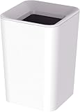 アスベル 袋が見えないゴミ箱 卓上ゴミ箱 2L 角型 ふたなし シンプル デザイン 洗面所 トイレ 小型 ミニサイズ 幅14.2cm 2重構造 ゴミ袋隠し デスク用 くず入れ 白 ホワイト 日本製 AZ・ルクレールCVミニ ASVEL