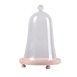 SunniMix 透明　景観花瓶　ベル形　ガラスカバー　植物　フラワー　ドライ　ベース　テラリウム　卓上　装飾品　素敵　贈り物　全2色選ぶ - バーリウッド