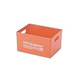 タダプラ インナーボックス グラフィカ GS OR(オレンジ) 収納カラーボックス 【サイズ幅19×奥行26×高さ13cm】