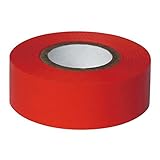 アズワン 耐久カラーテープ 幅25.4mm 赤 /3-9875-04