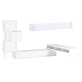 arne テレビ台 ラック ウォールシェルフ 完成品 日本製 配線収納 3点セット T-003/1500 T3-altoDX WallBox F-1500 ホワイト