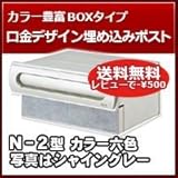 リクシル(LIXIL) 埋め込み郵便ポスト エクスポスト 口金タイプ N-2型 1BOXタイプ 15タイプ ラスティブラウン