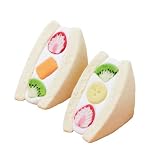 ミニチュアのスイーツやフードを粘土でつくる／つくるんです® 日本製粘土であんしん DIY トイフード （フルーツサンド）ミニチュア デザート かんたん