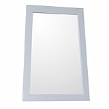Bellaterraホーム9901-m-wh ladder-shape Framed mirror-manufactured wood-white