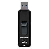 アーキス(Archiss) USBメモリ 64GB USB3.2(Gen1) / USB3.1(Gen.1) / USB3.0 / USB2.0 対応 スライド式 ストラップホール付き キャップレスデザイン AS-064GU3-PSB