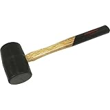 Dynamic Tools D041000 Rubber Mallet with Hickory Handle, 1 lb by Dynamic Tools