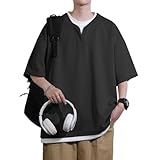 [BesBet] Tシャツ 半袖 メンズ 夏服 冷感 涼しい アイスシルク 大きいサイズ ファッション かっこいい シンプルおしゃれ 個性的デザイン 無地 柔らかい肌触り 快適 通気性 夏用 カジュアル トップス