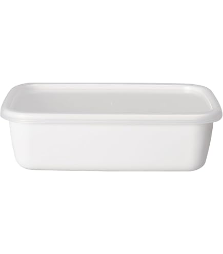 Amazon｜にちにち道具 琺瑯 保存容器 レクタングル キャニスター 米2kg