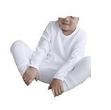 男の子 女の子 兼用 無地 白 肌着 シャツ 綿 100% 通気性 抜群（サイズ選べます。） (90cm)