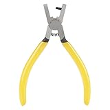 ユニバーサルホールパンチプライヤー、スクエアイエローパンチャー実用的なバンドホールプライヤー腕時計レザーストラップ長さの調整