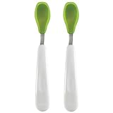 OXO Tot Feeding Spoon Set with Soft Silicone- Green [並行輸入品]