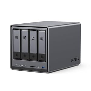 UGREEN NASync DXP4800 4-Bay デスクトップNAS Intel N100 CPU 8GB DDR5 2x2.5GbE 2xM.2 NVMe 4K HDMI
