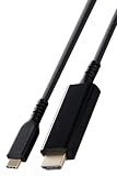 エレコム usb c 変換ケーブル 2m Type-C to HDMI 4K(3840×2160px)/60Hz 高耐久 マルチディスプレイ ミラーリング 【iPhone MacBook iPad Android 等に対応】 ブラック MPA-CHDMIS20BK2