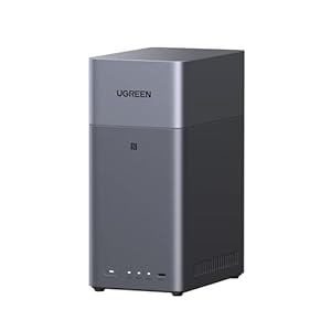 UGREEN NASync DH2300 2ベイ デスクトップNASキット NFC接続 4K再生 最大60TB対応
