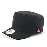 [ニューエラ] ミリタリー ワークキャップ 帽子 ブラック/ストロベリー 7 5/8 WM-01 DUCK BLK/STR 23J