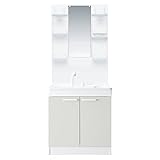 TOTO 洗面化粧台セット(KE) 750mm 凍結防止仕様 1面鏡+2枚扉 ミュートグレー KE71BZG