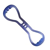 [Ken R]ケンアール トレーニングチューブ シリコン エクササイズ ゴムバンド 筋トレ ヨガ マルチ ストレッチ 滑り止め グリップ (ブルー)