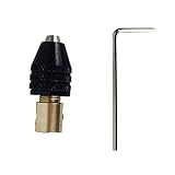 Fenteer ドリルビットチャック　クランプ範囲：0.1-3.5mm　電動ドリル ハンドドリル適用　汎用性　