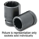 SK Hand Tool 35464 12 Point 3/4-Inch Drive Thinwall Impact Socket, 2-Inch [並行輸入品]