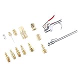 B Blesiya 空気圧ツールキット　空気注入口　1/4インチNPT　ブラスエアーアクセサリーキット　14本入り