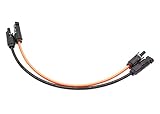 1組ブラックとレッド　12AWG　MC4　ソーラーパネル 延長ケーブル ソーラーケーブル　ソーラー延長ケーブル　メスとオ スコネクター (2, 12AWG-1FT)