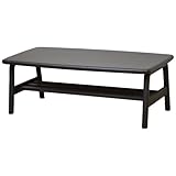 センターテーブル ローテーブル 天然木 木製 シンプル リビング 幅100cm ダークブラウン LS-842DB