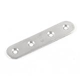Water & Wood Stainless Steel 4 Holes Flat Corner Brace Plate Connector 80x17x2mm [並行輸入品]