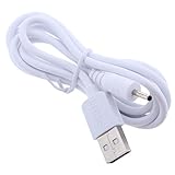 B Baosity ホワイト　USB 3Aオス→ 2.5 * 0.7mmオス 充電器 DC供給電源ケーブル　全4サイズ - 100cm