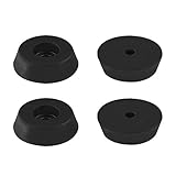 uxcell ゴム製フィートバンパー パッド アンププリンター テーブルデスクレッグ用 D18x15xH5mm 4個入り