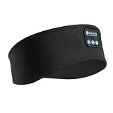 ePalZoneXP 睡眠用ヘッドホン、オーバーヘッド型ヘッドバンド、アイマスクヘッドホン、2026年 Bluetooth 5.4 ワイヤレス、ステレオイヤホン、横向き寝用 ミュージックヘッドバンド スポーツヘッドホン アウトドア用 (Black)