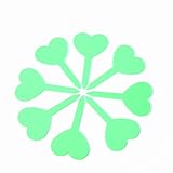 chen 植物タブ　ハート型　カラフル園芸ラベル　多肉植物タブ　フラワーラベル ガーデニングラベル 植物ラベル タグ　プラスチック　防水　20枚セット