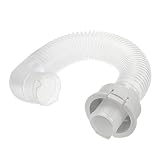 uxcell 洗濯機排水管 33 cm PVC 排水ホース 波形 柔軟 クリア ワッシャーホースのドレン交換用