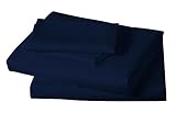 Microfiber Sheet Set Full- Navy [並行輸入品]