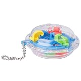 36バリアミニ3D球面ラビリンスマジック迷路ボールパズルグッズキーリングチェーン流行のファッション