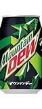 〔飲料〕　サントリー　マウンテンデュー　３５０ｍｌ缶　１ケース　（１ケース２４本入り）　ＳＵＮＴＯＲＹ