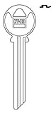 Hy-Ko 5207840 Key Blank Land Rover Single Sided Nickel Plated Brass