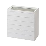 ネックレスを絡まないように収納できるロングジュエリーボックス グレース 6段 ホワイト