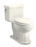 KOHLER K-3324-0 Kathryn Comfort Height Elongated One-Piece Toilet, White [並行輸入品]