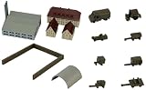 ピットロード 1/700 SPシリーズ ストラクチャーセット6 (現用掩体壕、防護壁、地上支援機材) プラモデル SP114 (情景)