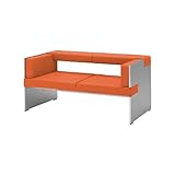 コクヨ(KOKUYO) ベンチ ロビーチェア ANIKA(アニカ) W1330×D750×H660mm CN-762A マンダリンオレンジ