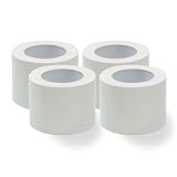 布テープ 強力 白 ガムテープ 幅広96mm 長50ｍ 布 粘着テープ 梱包テープ 白色ダクトテープ 防水 補修 強力 ホワイト (96mm×50m 4個)